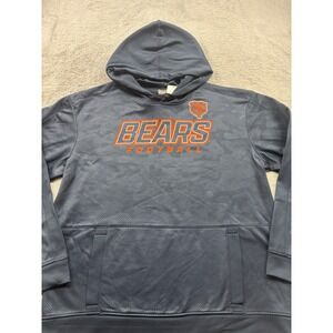 Chicago Bears NFL Football Hoodie Mens XL Navy Blue Camo Performance Pullover